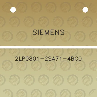 siemens-2lp0801-2sa71-4bc0