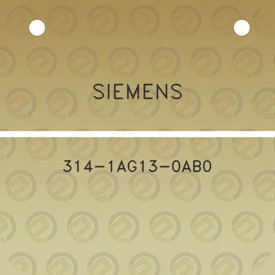 siemens-314-1ag13-0ab0