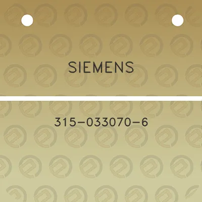 siemens-315-033070-6