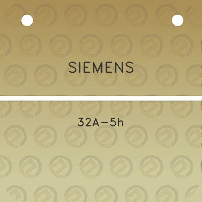 siemens-32a-5h