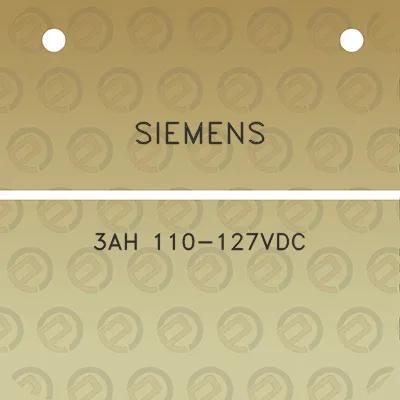 siemens-3ah-110-127vdc