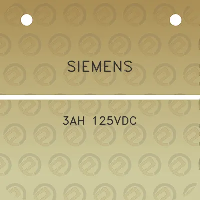 siemens-3ah-125vdc