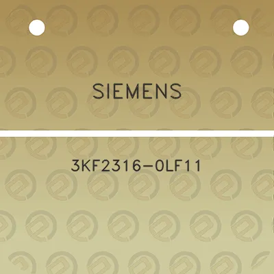 siemens-3kf2316-0lf11