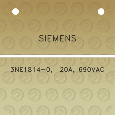 siemens-3ne1814-0-20a-690vac