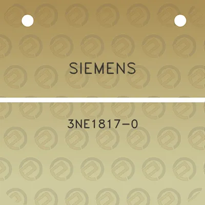 siemens-3ne1817-0