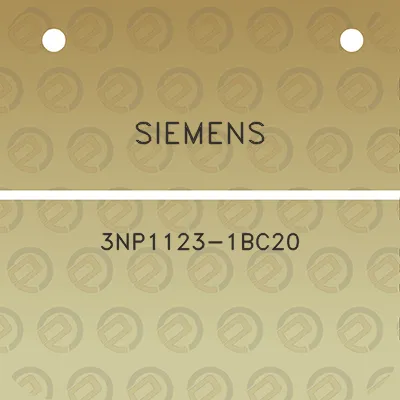 siemens-3np1123-1bc20