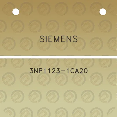 siemens-3np1123-1ca20