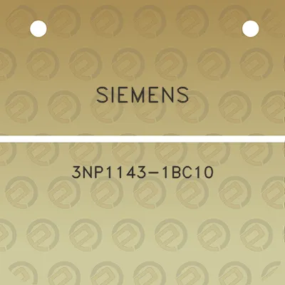 siemens-3np1143-1bc10