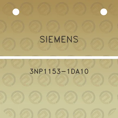 siemens-3np1153-1da10