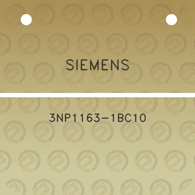 siemens-3np1163-1bc10