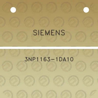 siemens-3np1163-1da10