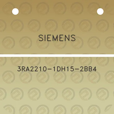 siemens-3ra2210-1dh15-2bb4