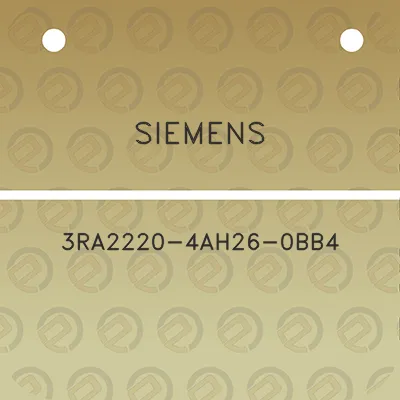 siemens-3ra2220-4ah26-0bb4