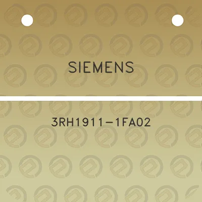 siemens-3rh1911-1fa02