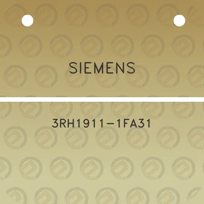 siemens-3rh1911-1fa31