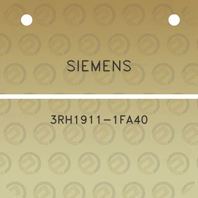 siemens-3rh1911-1fa40