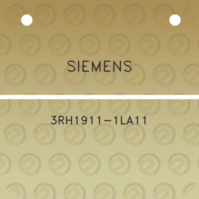 siemens-3rh1911-1la11