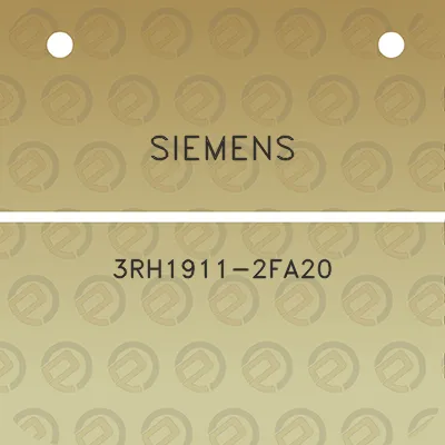 siemens-3rh1911-2fa20