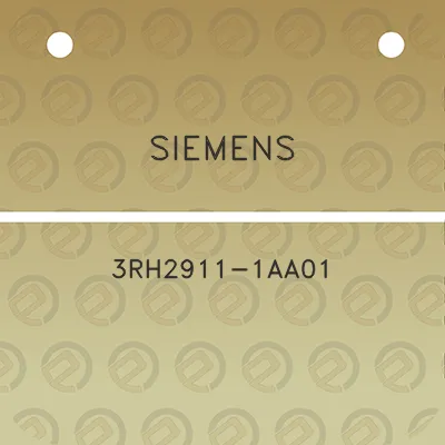 siemens-3rh2911-1aa01