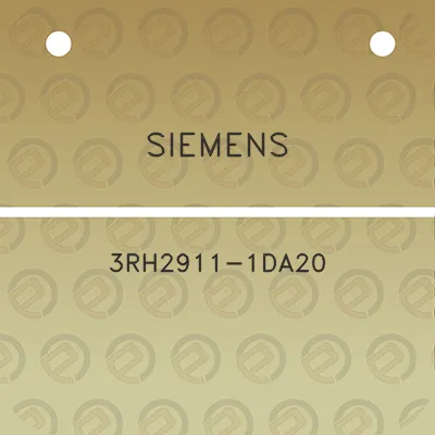 siemens-3rh2911-1da20