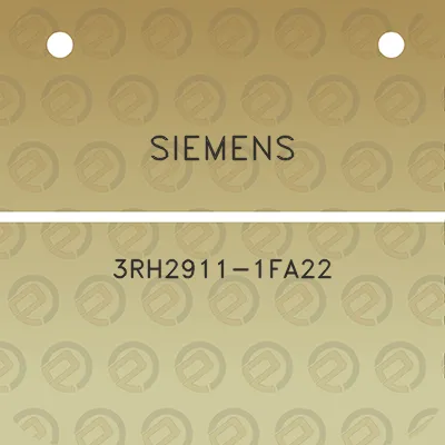 siemens-3rh2911-1fa22