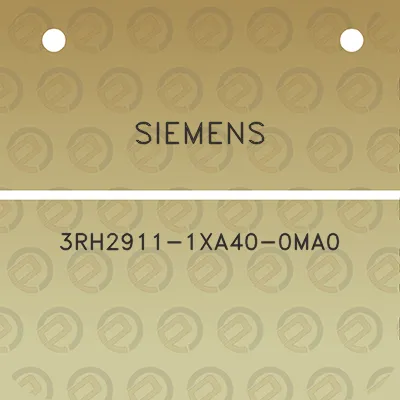 siemens-3rh2911-1xa40-0ma0