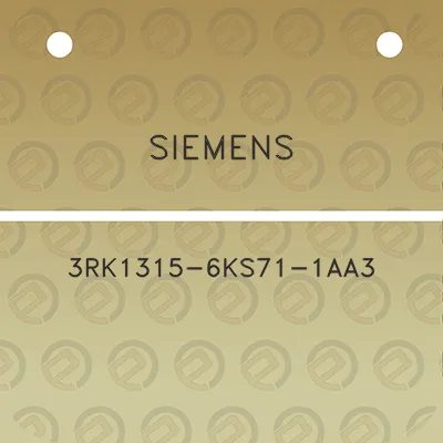 siemens-3rk1315-6ks71-1aa3