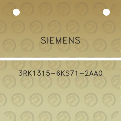 siemens-3rk1315-6ks71-2aa0