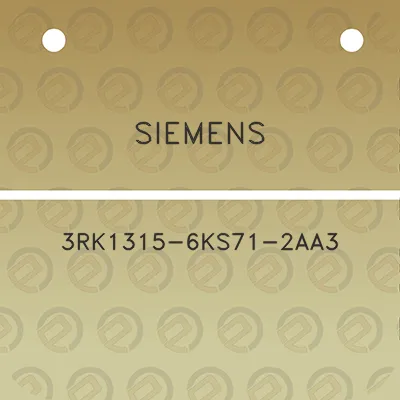 siemens-3rk1315-6ks71-2aa3