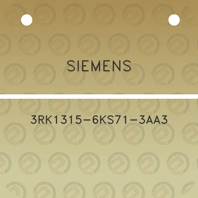 siemens-3rk1315-6ks71-3aa3