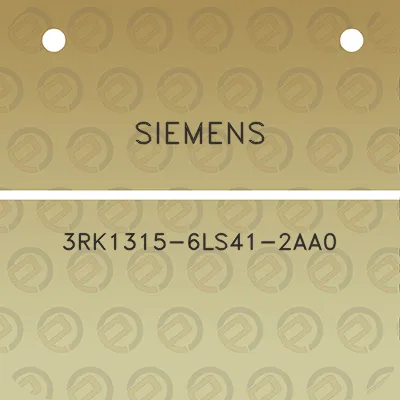 siemens-3rk1315-6ls41-2aa0