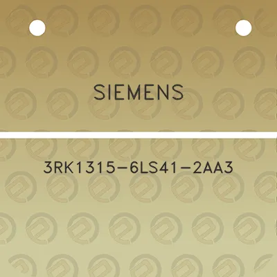 siemens-3rk1315-6ls41-2aa3