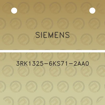 siemens-3rk1325-6ks71-2aa0