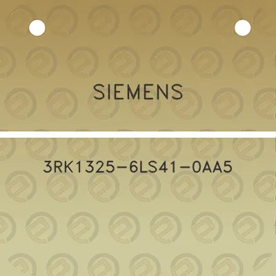 siemens-3rk1325-6ls41-0aa5