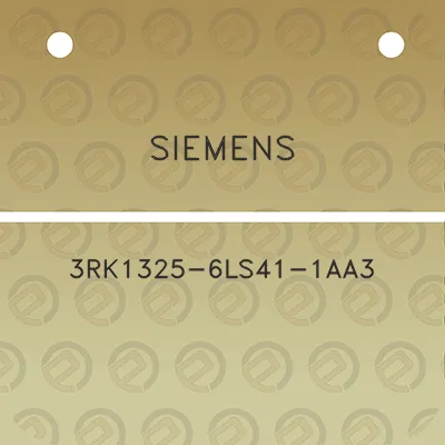 siemens-3rk1325-6ls41-1aa3