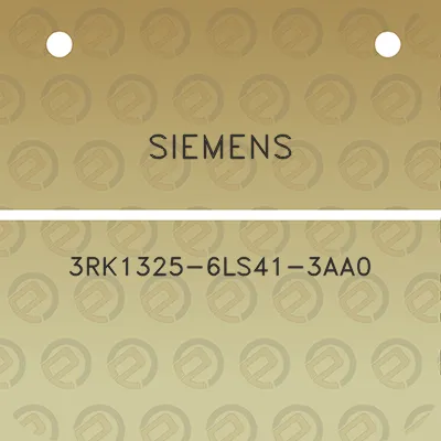 siemens-3rk1325-6ls41-3aa0