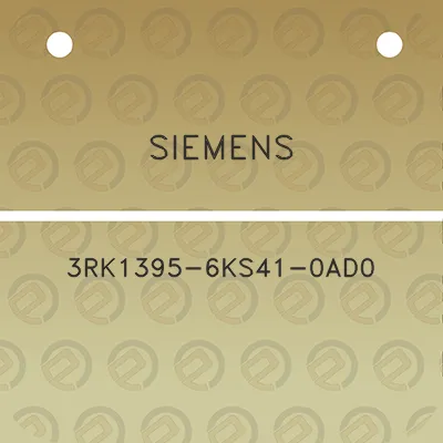 siemens-3rk1395-6ks41-0ad0