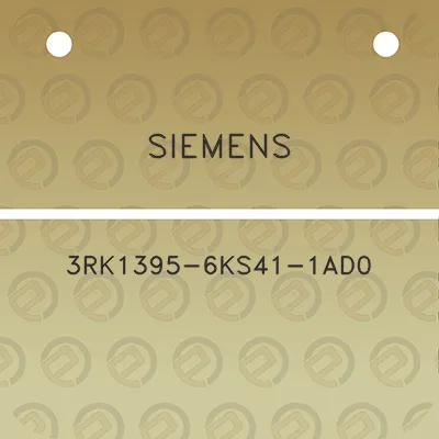 siemens-3rk1395-6ks41-1ad0