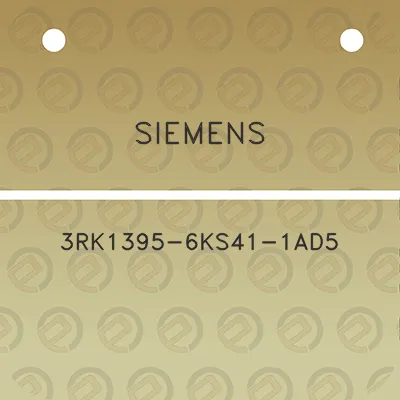 siemens-3rk1395-6ks41-1ad5