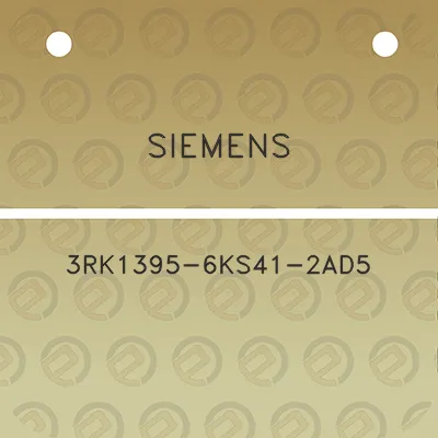 siemens-3rk1395-6ks41-2ad5