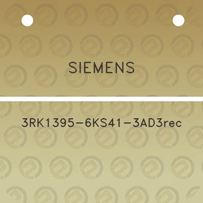 siemens-3rk1395-6ks41-3ad3rec