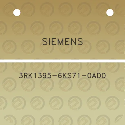 siemens-3rk1395-6ks71-0ad0