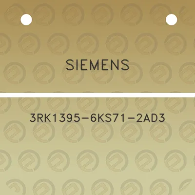 siemens-3rk1395-6ks71-2ad3