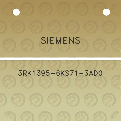 siemens-3rk1395-6ks71-3ad0