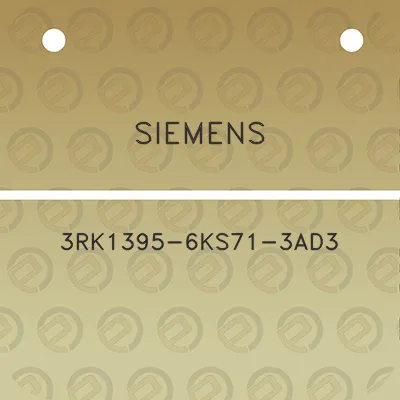 siemens-3rk1395-6ks71-3ad3