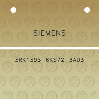 siemens-3rk1395-6ks72-3ad3