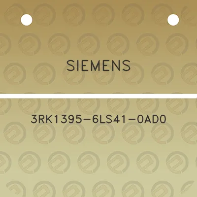 siemens-3rk1395-6ls41-0ad0