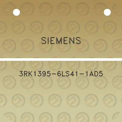 siemens-3rk1395-6ls41-1ad5