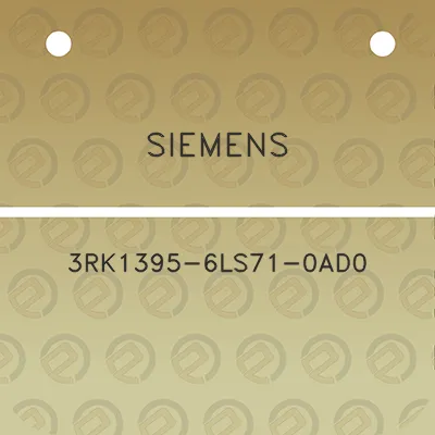 siemens-3rk1395-6ls71-0ad0