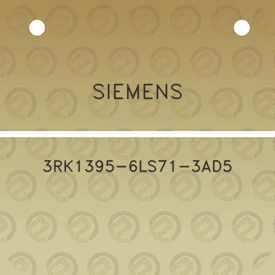 siemens-3rk1395-6ls71-3ad5